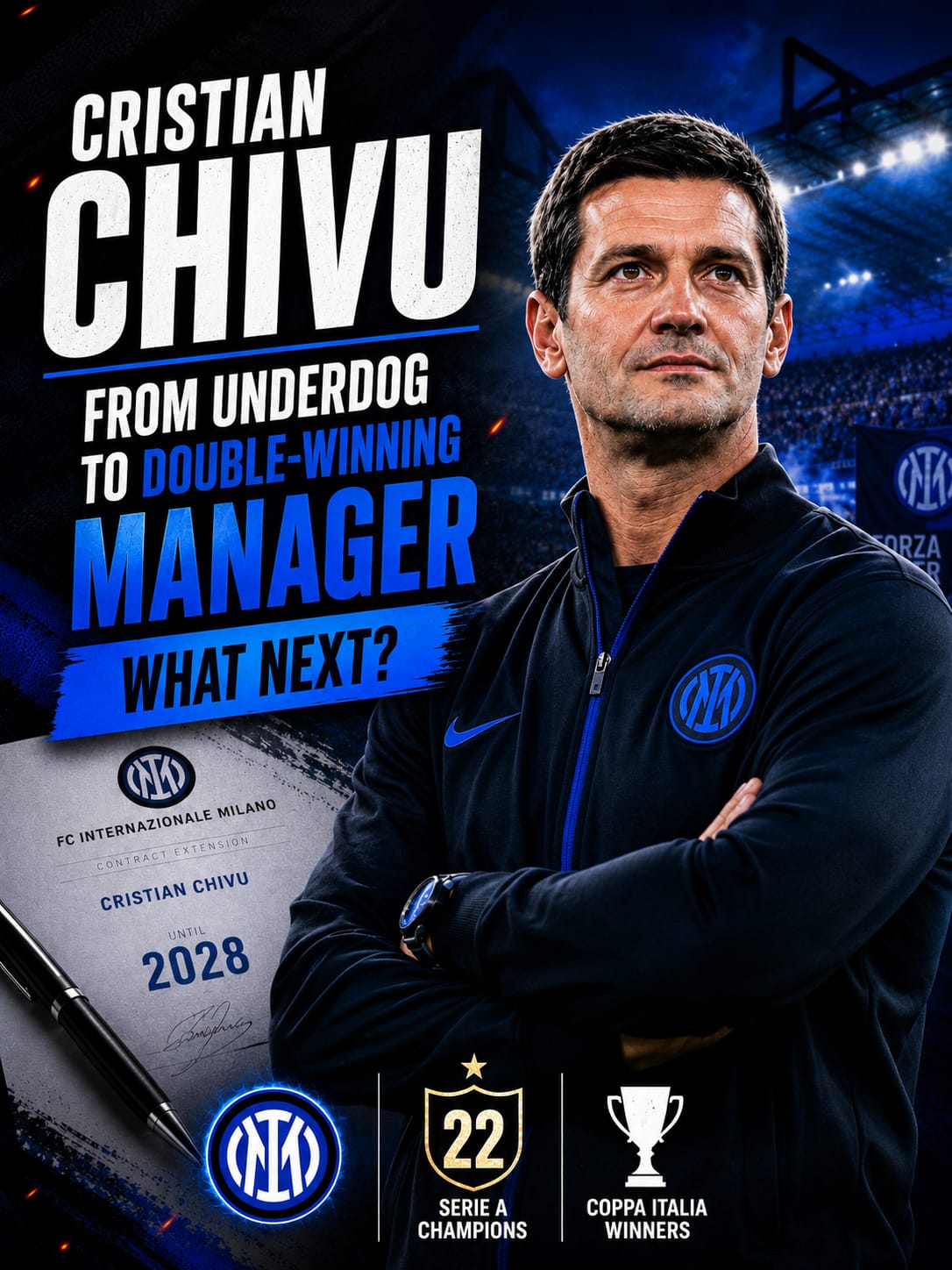 Chivu Earns His Reward — Inter Tie Coach Down Until 2028 Chivu Earns His Reward — Inter Tie Coach Down Until 2028