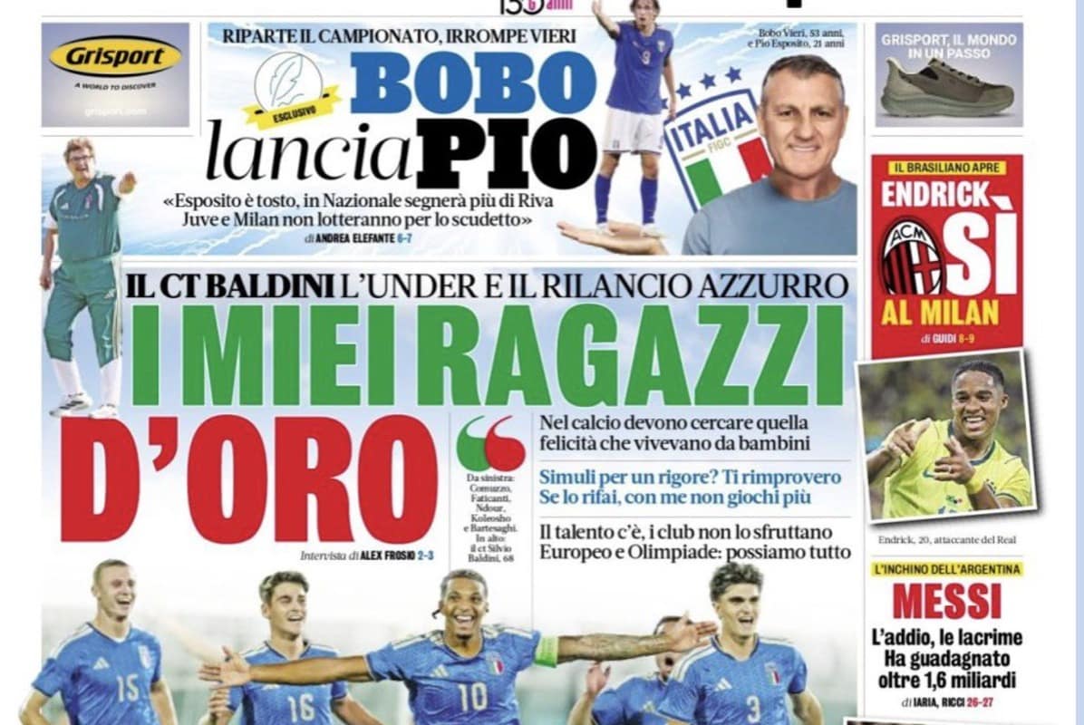 Today’s Papers: Endrick opens door to Milan, Palmisani calls Juve and Modric isn’t stopping Today’s Papers: Endrick opens door to Milan, Palmisani calls Juve and Modric isn’t stopping