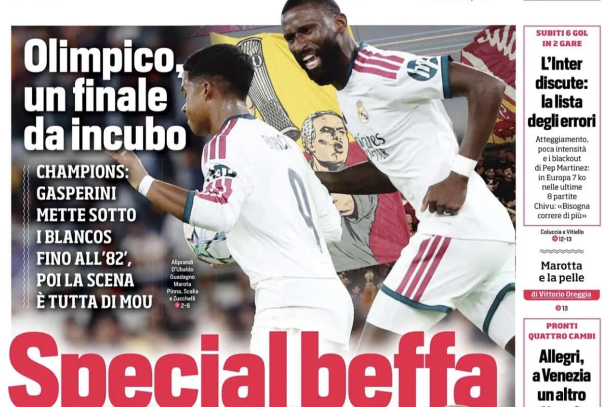 Today’s Papers: Serie A sides’ Champions League shambles as Real stun Roma Today’s Papers: Serie A sides’ Champions League shambles as Real stun Roma
