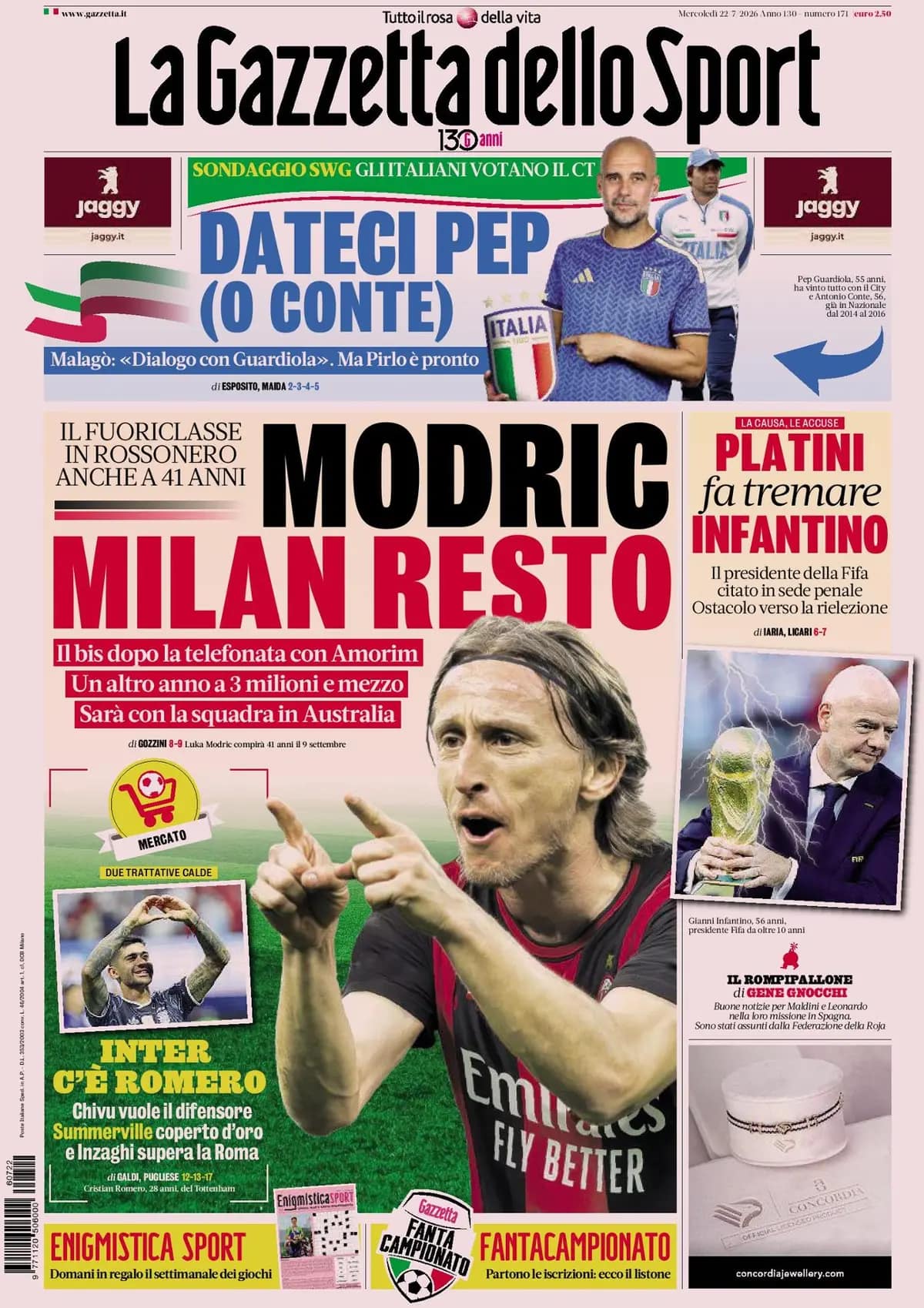 Today’s Papers: Italy court Guardiola, Turkish rescue, Roma miss out on Summerville Today’s Papers: Italy court Guardiola, Turkish rescue, Roma miss out on Summerville