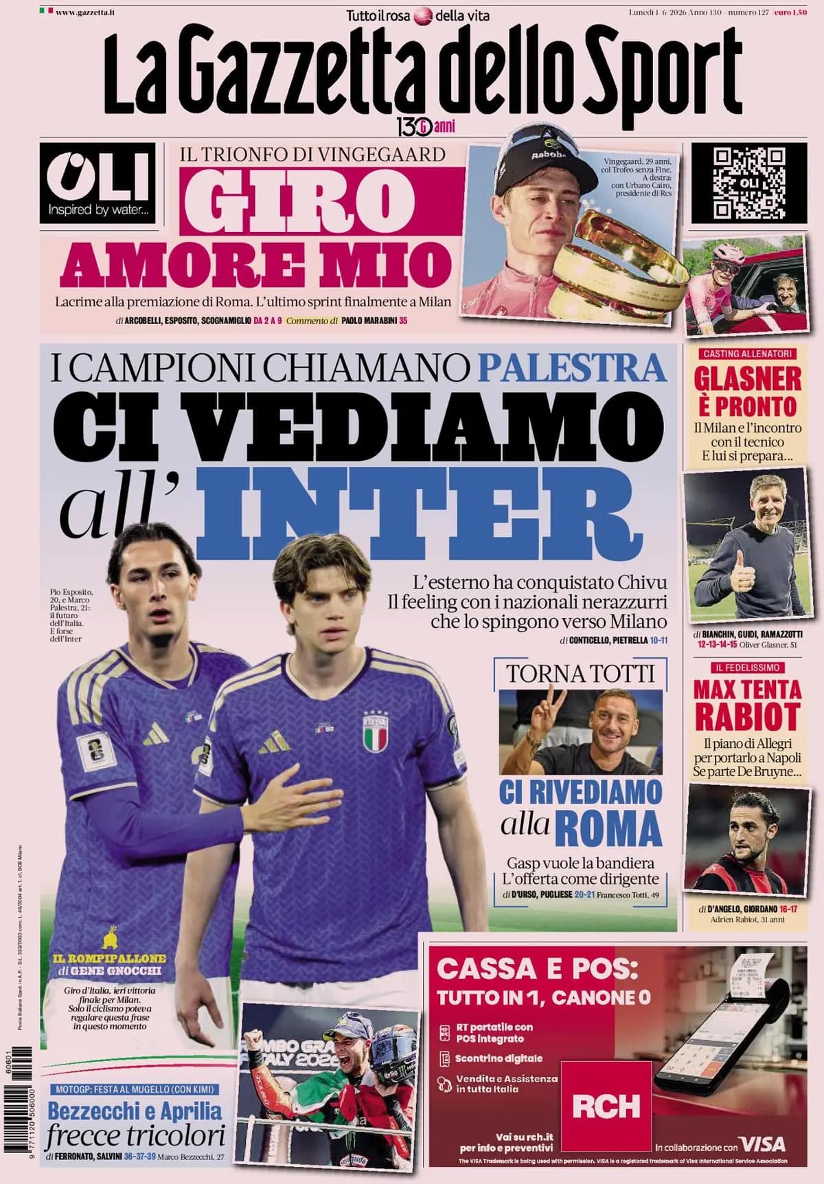 Today’s Papers: Milan chaos, Juventus back for Kolo Muani, Stellini hits back at KDB Today’s Papers: Milan chaos, Juventus back for Kolo Muani, Stellini hits back at KDB