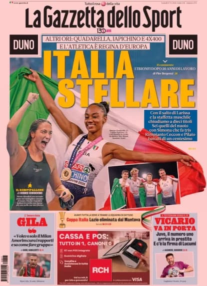 Today’s Papers – Juventus to sign Vicario, Inter wait for Jones Today’s Papers – Juventus to sign Vicario, Inter wait for Jones