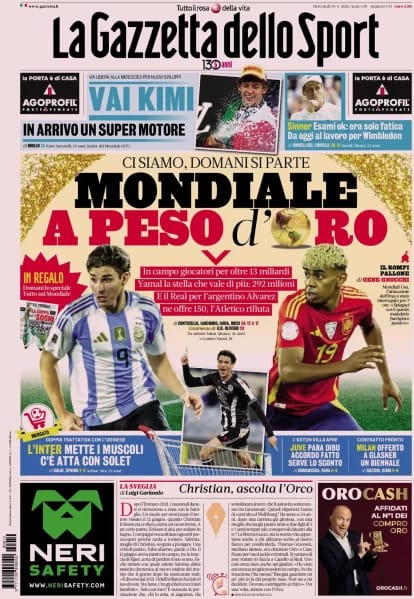 Today’s Papers – Palestra’s assist for Inter, Juventus agreement with Dibu Martinez Today’s Papers – Palestra’s assist for Inter, Juventus agreement with Dibu Martinez
